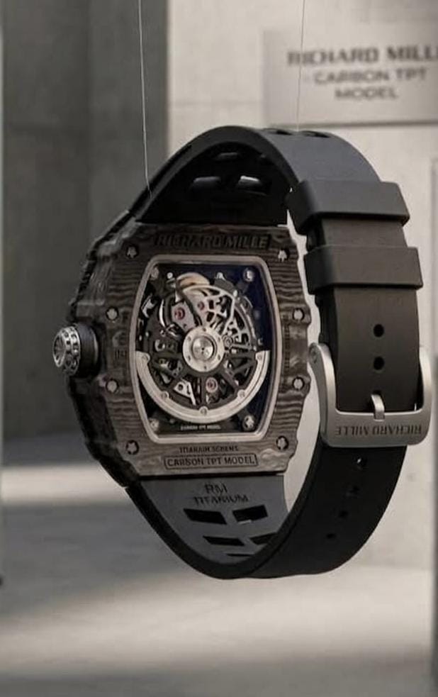 Richard Mille Carbon Fiber Sports Automatic Watch For Men