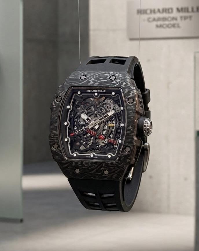 Richard Mille Carbon Fiber Sports Automatic Watch For Men
