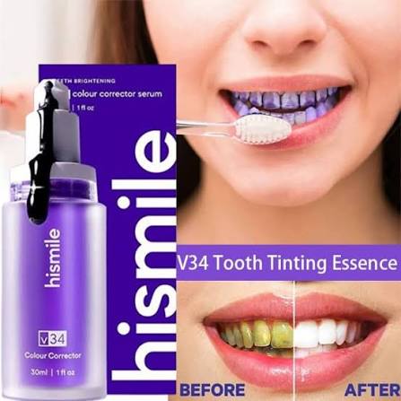 Hismile toothpaste for instant white teeth