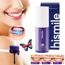 Hismile toothpaste for instant white teeth