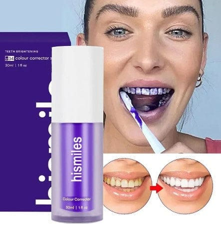 Hismile toothpaste for instant white teeth